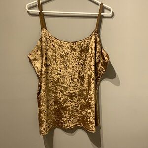 Bronze Velvet Tank Top